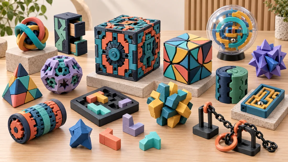 Quebra-cabeças 3D impressos em 3D